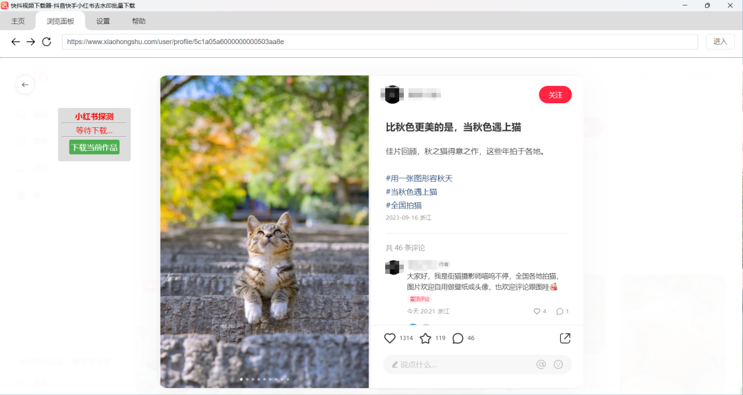 小红书图片去水印下载教程